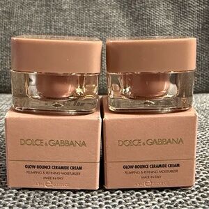 Set of 2 Dolce & Gabbana Glow-Bounce Ceramide Cream Miniature 4.5 ml New